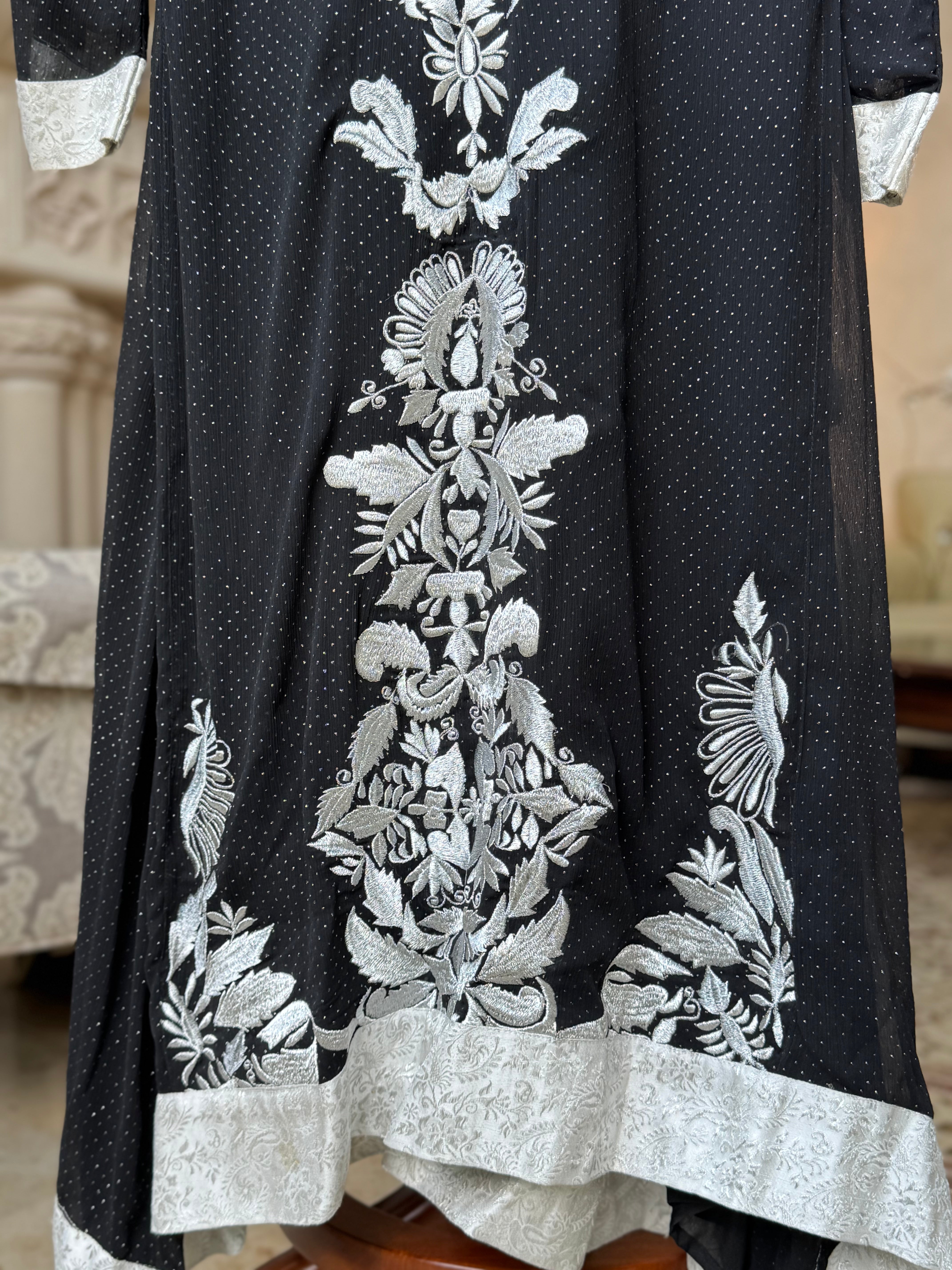 Black 2-Piece Party Wear