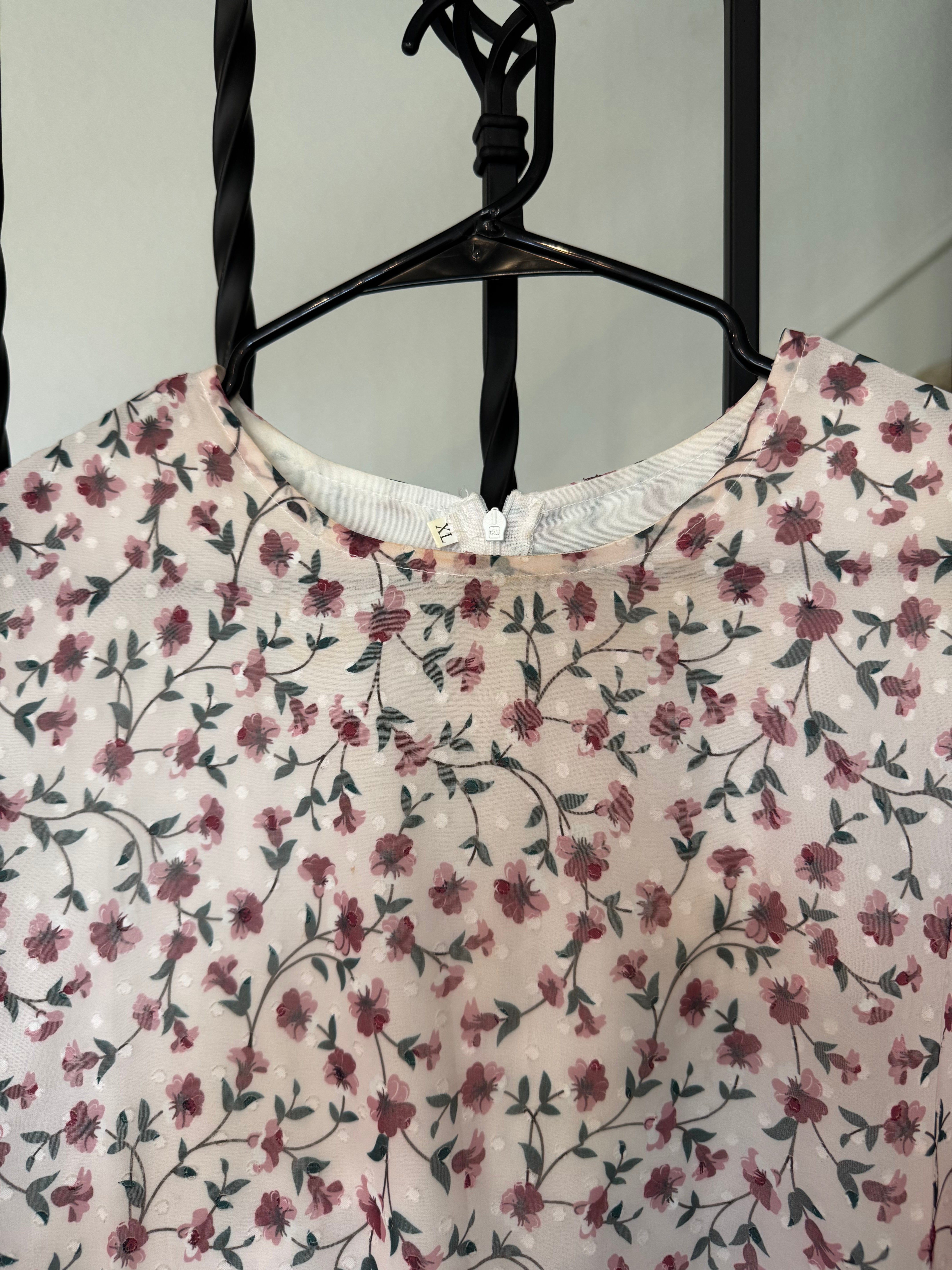 White Floral Maxi Dress